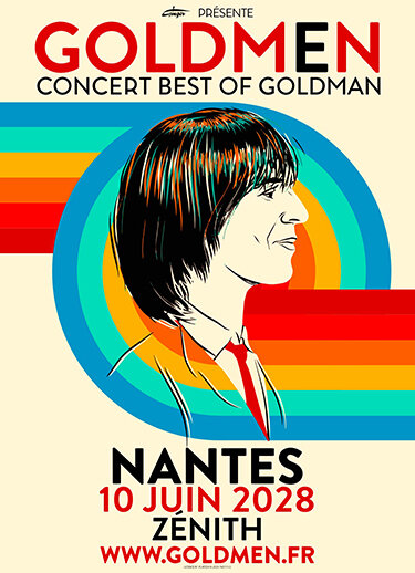 Affiche Goldmen en concert au Zénith Nantes Métropole